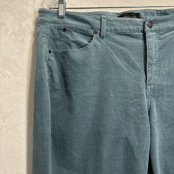 Talbots Teal Straight Leg Pants - Picture 2 of 12
